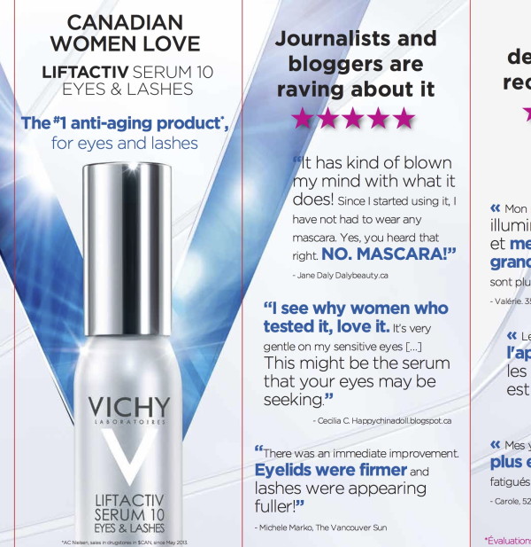 Want long, lush eyelashes? Get Vichy Serum 10 For Eyes & Lashes