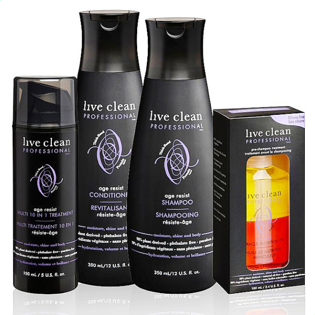 Turn Back Time With Live Clean Age Resist Haircare Line